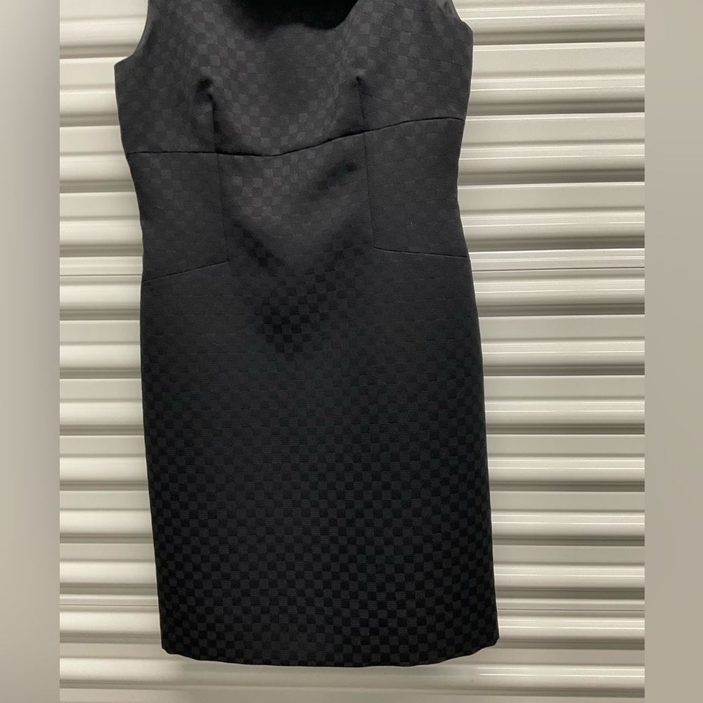 Tahari Black Textured Midi Dress - Picture 4 of 5